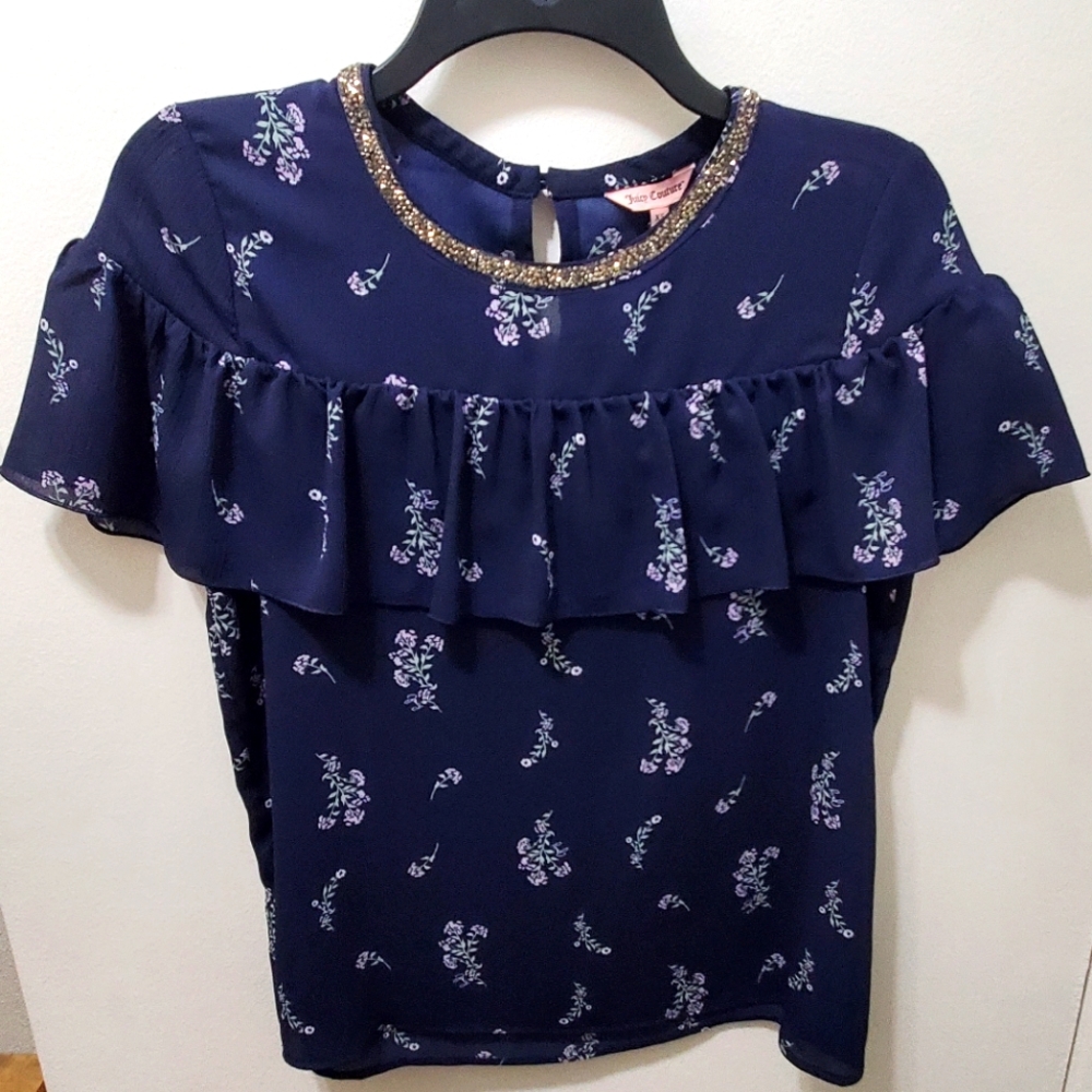 🖤 NWT Juicy couture blue blouse